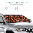 thumbnail image 4 of Bingfone Red Hot Chili Car Windshield Sunshade,Sun Foldable Sun Shield Sun Visor for Car - Small, 4 of 9