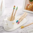thumbnail image 5 of 40 Pcs Soft Bristles Bamboo Toothbrush, Biodegradable Natural Bamboo Charcoal Toothbrushes, Eco Friendly Color Bristle Wood Tooth Brushes, 5 of 5