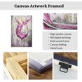 thumbnail image 5 of ZHONGYUTONG Wine Canvas Wall Art for Kitchen Prints Pink Wine Glass Picture Modern Kitchen Restaurant Dinning Room Bar Wall Decor Framed (20.00" x 30.00"), 5 of 5