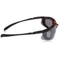 thumbnail image 3 of Concept, Safety Glasses, Anti-Scratch, Gray Mirror Lens, Black, Orange Frame, Half-Frame, 3 of 4