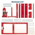 thumbnail image 4 of 12-Ton Hydraulic Shop Press with Press Plates, H-Frame Garage Benchtop Press with Adjustable Working Table, Red, 4 of 9