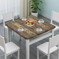 thumbnail image 3 of Multicolor Geometric Boho Pattern Square Fitted Tablecloth with Elastic Edge,Square Table Cover,Washable Elastic Table Cover for Home Kitchen Party Decor 34"x34", 3 of 6