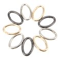 thumbnail image 1 of 9Pcs Oval O Shape Spring Buckles for Open Bag DIY Accessories 3 Colors M, 1 of 3