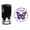 Violet, variant on Printtoo Self Inking Custom Round Return Address Rubber Stamp Butterfly Monogram Personalized Stamper-Black