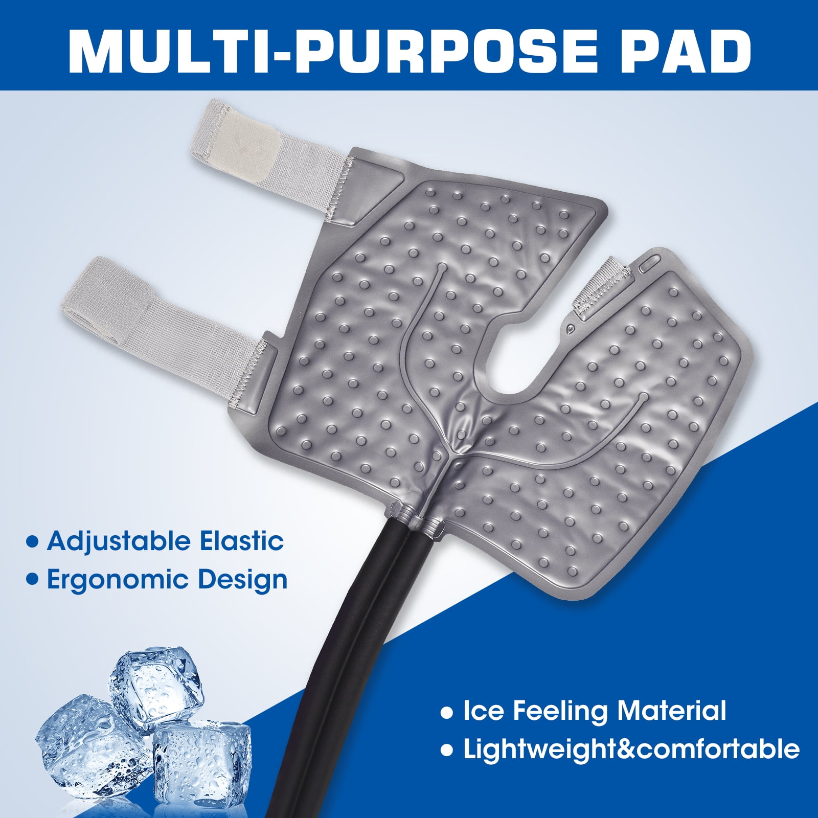 Ice Machine for Knee After Surgery Cold Therapy Machine for Sports Injuries Sprains Reduce Swelling with Digital Timer Quiet Pump