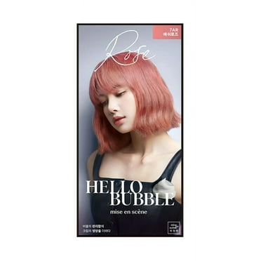 Mise En Scene Hello Bubble Foam Color Easy Self Hair Dye, 7AR Ash Rose