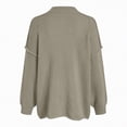 thumbnail image 4 of Towmus Fall Outfits for Women 2025 Fashion Clothes Winter Waffle Knit Clothing Oversized Button Down Shirt, 4 of 7