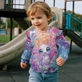 thumbnail image 3 of Garronmavis Cute Axolotls Long Sleeve Pullover 3T Stylish Toddler Girl Sweatshirt Clothes Comfortable Ruffle Long Sleeve Girls Top Fashion Pullover Drop Shoulder Sweater Top for Girls, 3 of 7