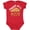 Red, variant on Inktastic Powered by Pizza Boys or Girls Baby Bodysuit