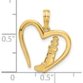 thumbnail image 4 of 14K Yellow Gold Polished Lighthouse In Heart Pendant (Width 18.25) (Length 21) - Jbsp, 4 of 5