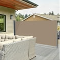 thumbnail image 4 of Zimtown 71" x 118" Retractable Folding Side Awning Privacy Divider w/ Alloy Frame, 4 of 5