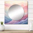 thumbnail image 1 of Designart "Views of the Majestic Mountains II" Mountains Square Mirror Wall Decor Traditional - Large Multicolor Square Bathroom Mirror - Square Printed Wall Mirror Art, 1 of 5