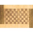 thumbnail image 1 of Ahgly Company Indoor Rectangle Checkered Brown Modern Area Rugs, 2' x 5', 1 of 4