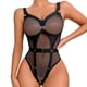 thumbnail image 1 of Gibobby Sujetador De Encaje Para Mujer Ropa Interior Divertida para Mujer, Escote En V Profundo, Encaje Sexy, Vestido Transparente, Vestido para Conjuntos De Lencería(Negro, G), 1 of 5