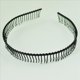 thumbnail image 3 of 4X Banda de Pelo Peine de Dientes de Metal para Mujeres - Negro, 3 of 5