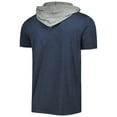 thumbnail image 3 of Men's New Era Navy Cleveland Guardians Team Hoodie T-Shirt, 3 of 3