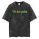 thumbnail image 3 of Camiseta de Charli XCX Brat Tour para hombre, camisa con estampado de letras de alta calidad, Vintage, lavada, a la moda, Unisex, Hip Hop, de gran tamaño, 2024, 3 of 5
