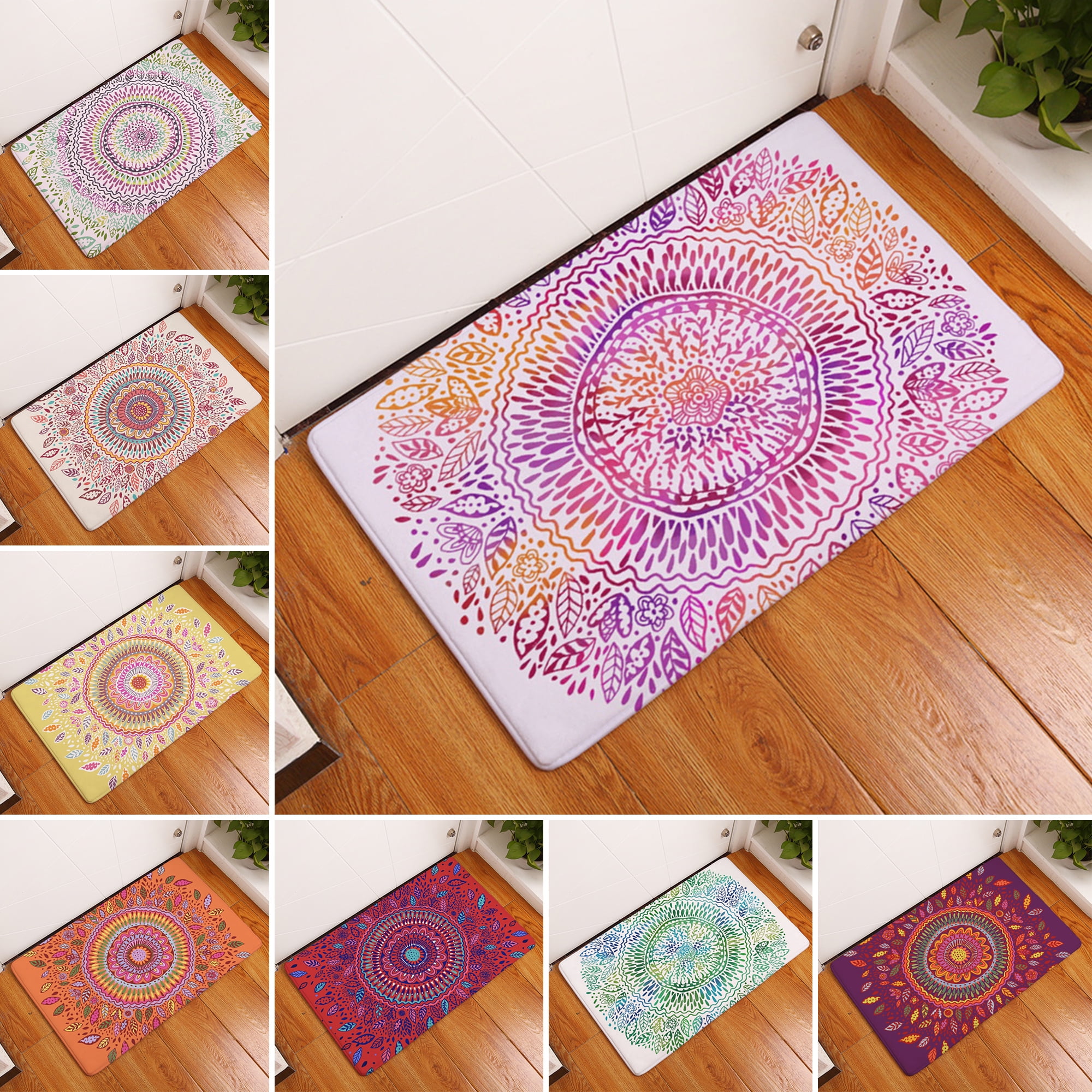 Vintage Floor Door Mat Carpet Non Slip Door Kitchen Bath Mat Indoor Outdoor Rugs