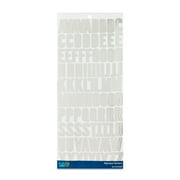 Hello Hobby Large Silver Foil Alphabet Stickers, 86 Count