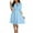 Blue, variant on Tiqkatyck Vacation Dresses for Women, Women Fashion Round Neck Solid Color Three Quarter Sleeve Dress Party Dress, Summer Dresses for Women 2024 Blue