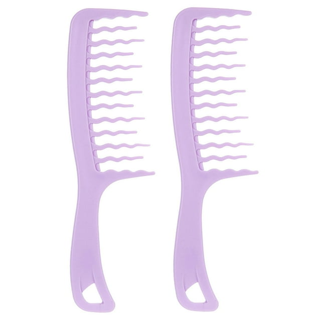 Peine de dientes anchos ondulados para el cabello