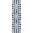 thumbnail image 2 of Addison Rugs Dream Shag Premium Machine Washable Transitional Modern Squares Navy Runner Rug, 2'3" x 7'6", 2 of 8