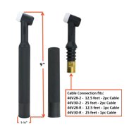 26 Series TIG Torch Head Body - 200 Amp - Air Cooled - Model: WP-26