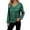 AB432 Green, variant on Long Sleeve Sequin Shirt For Women Solid Color V Neck Loose Fit Tops Stylish Comfortable Ladies Festival Sparkling Blouse Red