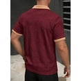 thumbnail image 3 of RICHCOIN Polo Shirts for Men V Neck Short Sleeve Golf Shirts Casual Textured Knit Old Money Tops, 3 of 7