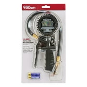 Hyper Tough 1/4 in, 100 psi Digital Tire Pressure Gauge with 16 in Hose, Air Compressor Accessory
