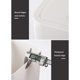 thumbnail image 5 of Matsuzay Cubo de basura eficiente y duradero para una fácil eliminación de residuos Cubos de basura asequibles Cubo de basura Suministros de limpieza para el hogar blanco L, 5 of 6
