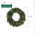 thumbnail image 3 of Garden Elements Diameter Douglas Fir Electrical Christmas Wreath, Clear Lights, 60", 3 of 6