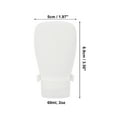 thumbnail image 4 of Unique Bargains 1 Pc Squeezable Portable Silicone Pump Bottle for Travel Outdoors 60ml 2oz White, 4 of 6