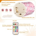 thumbnail image 4 of White Axolotl Pattern Flameless LED Candle Set with Remote, Battery Operated Color Changing Pillar Candles, Set of 2, 4 of 7
