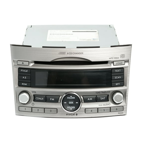 Restored 2010-12 Subaru Legacy AM FM Radio XM 6 Disc CD Player 86201AJ60A Option PE605U6 (Refurbished)