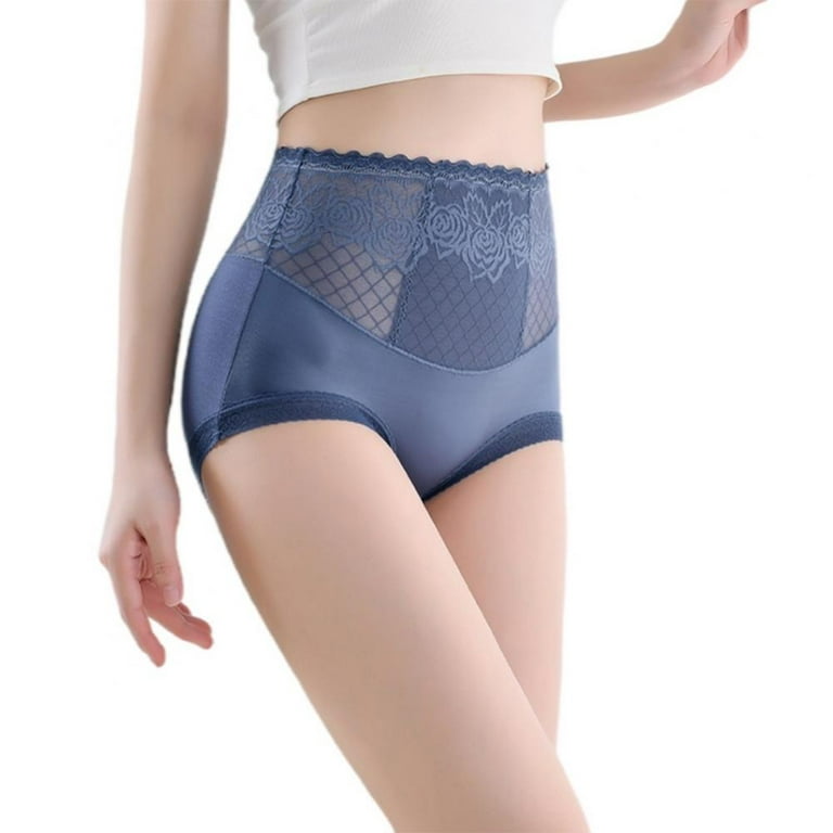 KOERIM Women High Waist Lace Briefs Floral Modal Tummy Control Underwear  Panties Full Coverage Sexy Panty