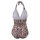thumbnail image 3 of WILLBEST Trajes de Baño Natacion Mujer Trajes de Baño Con Control de Barriga Traje de Baño Con Cuello Fruncido En V Traje de Baño Para Mujer, 3 of 4