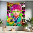 thumbnail image 2 of La desastrosa vida de Saiki K Saiki Kusuo Anime Tapiz Hippie Flores Tapices de pared Decoración para dormitorio Tapiz de pared Hippie barato, 2 of 5