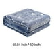 thumbnail image 3 of Manta que brilla en la oscuridad | Manta suave, cálida y afelpada para niñas, niños y adolescentes | Manta luminosa para todas las estaciones, ideal para cama, sofá o viajes | Azul cielo y gris, 3 of 5