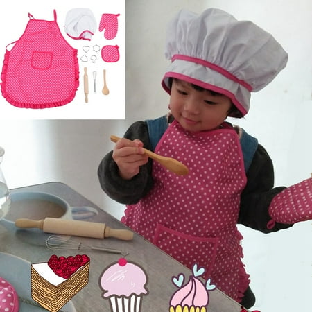 4pcs/set Ensemble De Vêtements De Chef Pour Enfants Outils - Temu