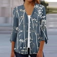 thumbnail image 3 of LOVZFMLL Cardigan pour Femmes Cardigan à Boutons Veste Imprimée Manches 3/4 Col Cardigan Imprimé Veste Cardigan Décontractée Veste Cardigan, 3 of 5