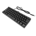 thumbnail image 1 of Teclado Mecánico Para Juegos RGB De 61 Teclas, Teclado Con Cable Compacto Ultradelgado Con 8 Modos De Color Y Anti Fantasma Para PC, Computadora Portátil, Juegos De, 1 of 7