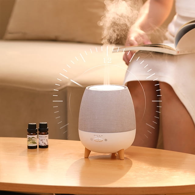 Dvkptbk Diffuseur d'Arôme Maison Huile Essentielle Boîte Télécommande Diffuseur d'Arôme de Nuit Four Essentiels Maison