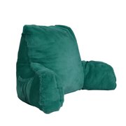 Home Soft Things Faux Fur Bedrest Pillow - Teal Green - 20 x 18 x 17