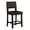 Dark Brown Faux Leather, variant on Linon Jevon 24" Indoor Wood Counter Stool, Dark Brown Faux Leather
