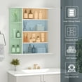 thumbnail image 6 of Walsunny Bathroom Medicine Cabinet, Wall-Mounted or Floor-Standing Storage Cabinet with Mirror Doors and Huge Space, Suitable for Kitchens, Dining Room, 6 of 7