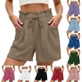 thumbnail image 7 of Dvprdro Womens Mid Waist Skort with Liner Solid Color Tennis Golf Workout Skirt Pants Casual, 7 of 7