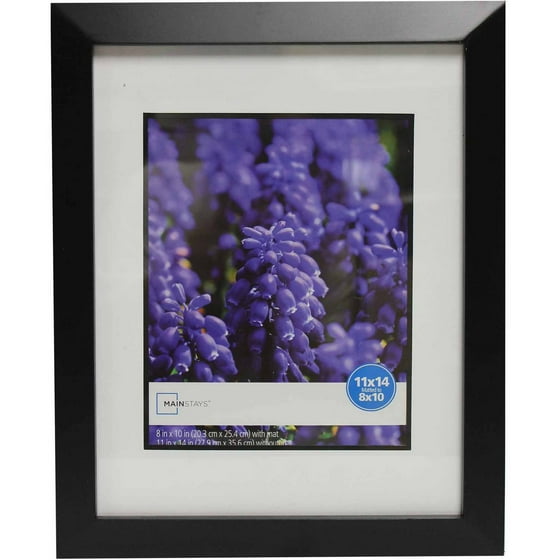Mainstays Wide Picture Frame, 11x14 matted to 8x10