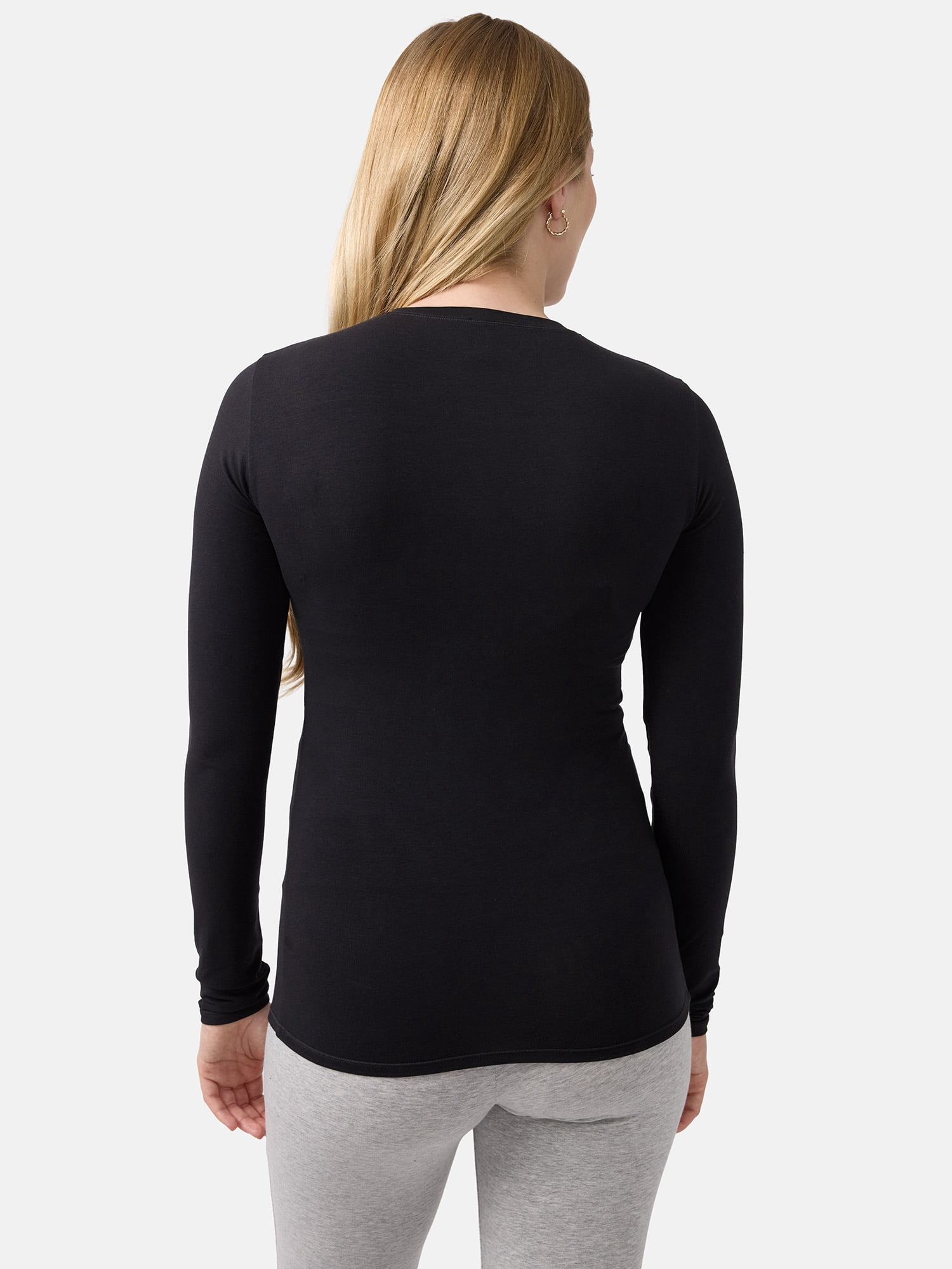 Ingrid & Isabel For Every Belly Women's Maternity Cotton Stretch Jersey Long Sleeve T-Shirt, Sizes S-XXXL