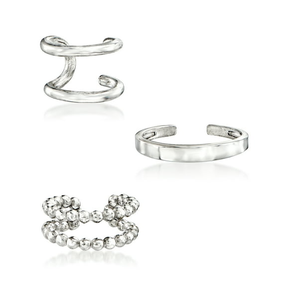 Pure Collection by Ross-Simons Sterling Silver Jewelry Set: 3 Ear Cuffs, Women's, Adult